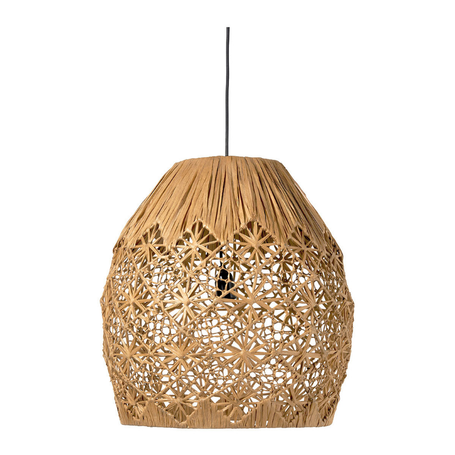 Suspension raphia naturel dia 48x51