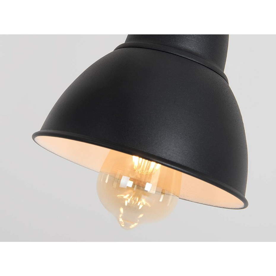Suspension trois lampes en acier Coben