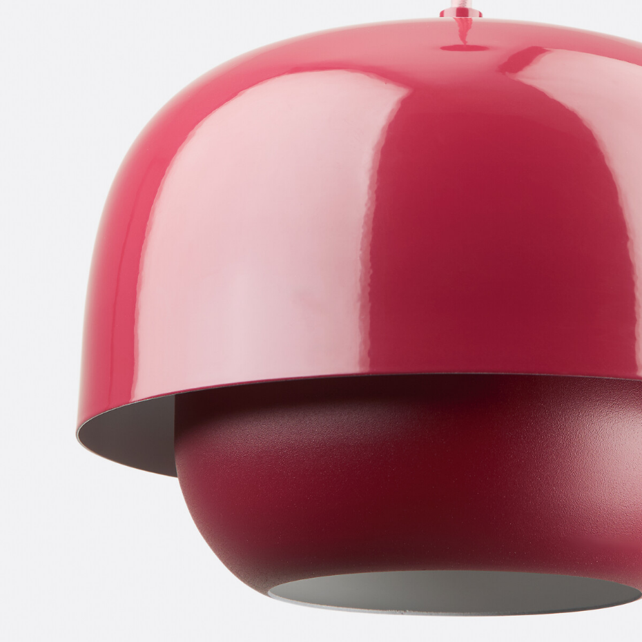 Suspension en métal fer coloré Ø21,4 cm, Kinoko