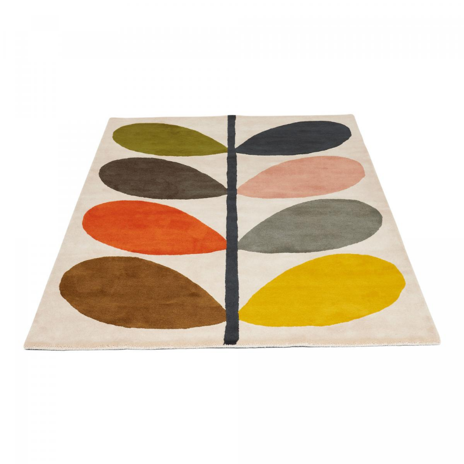 Tapis salon et chambre fait à la main en laine motif seventies GIANT