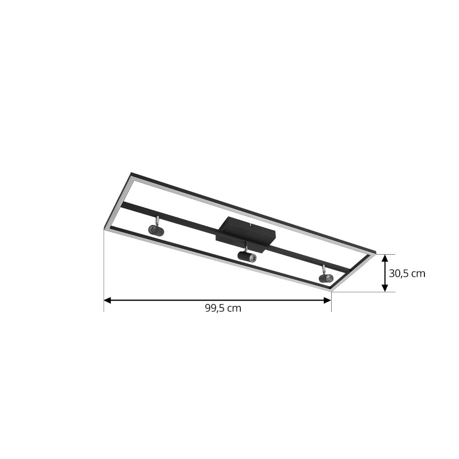 Plafonnier en aluminium moderneLED, Yvor