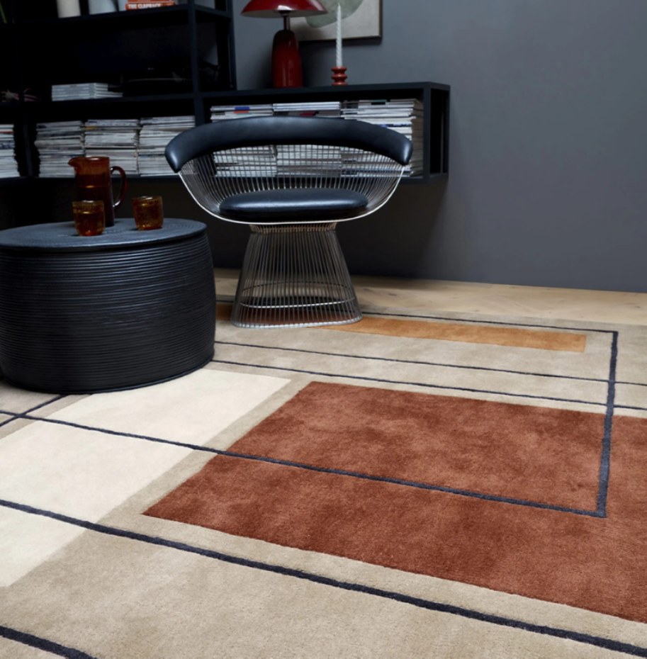 Tapis tufté main en laine MOCACCINO