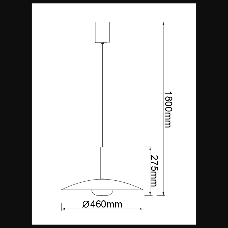 Suspension en métal design, D.46 , LIDIA