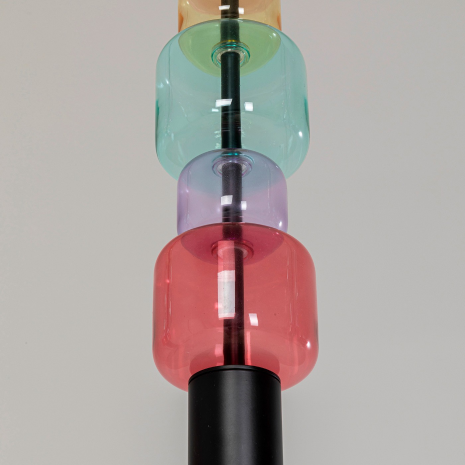 Suspension en verre et acier, CANDY BAR