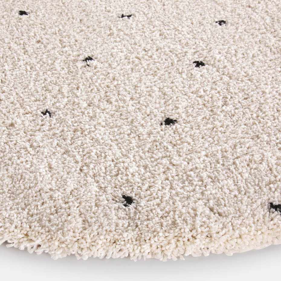 Tapis rond à pois style berbère, Ava