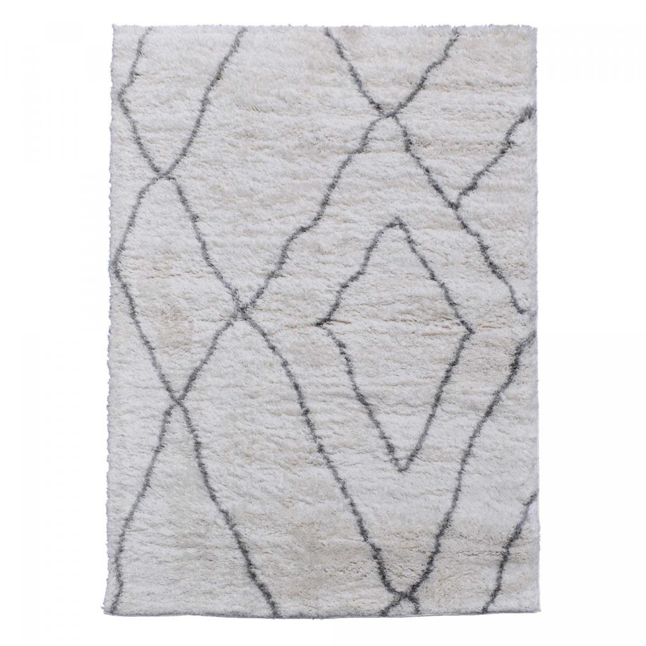 Tapis longs poils shaggy tissé motif berbère LYN4 DOUX 6