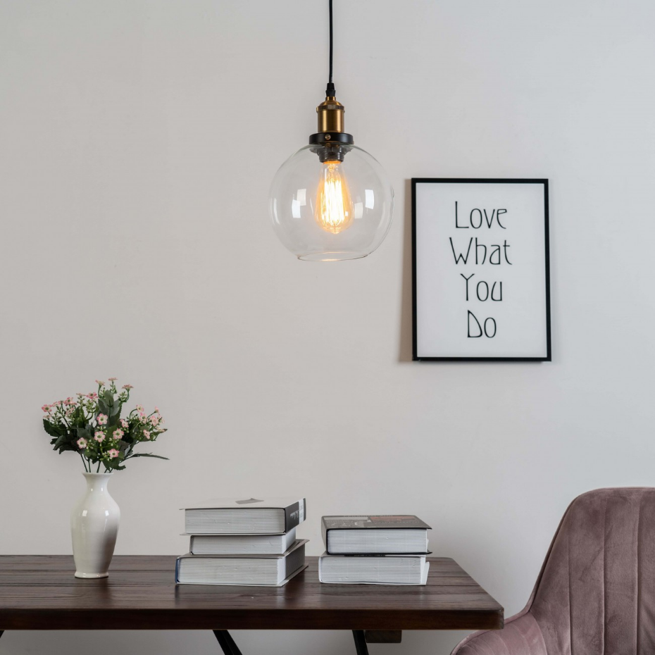 Suspension ronde au design vintage - OLIVIA