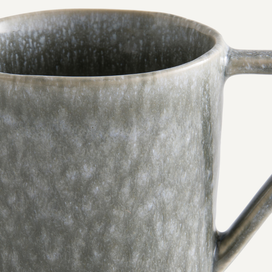 Lot de 2 mugs en grès émaillé réactif, Obidos
