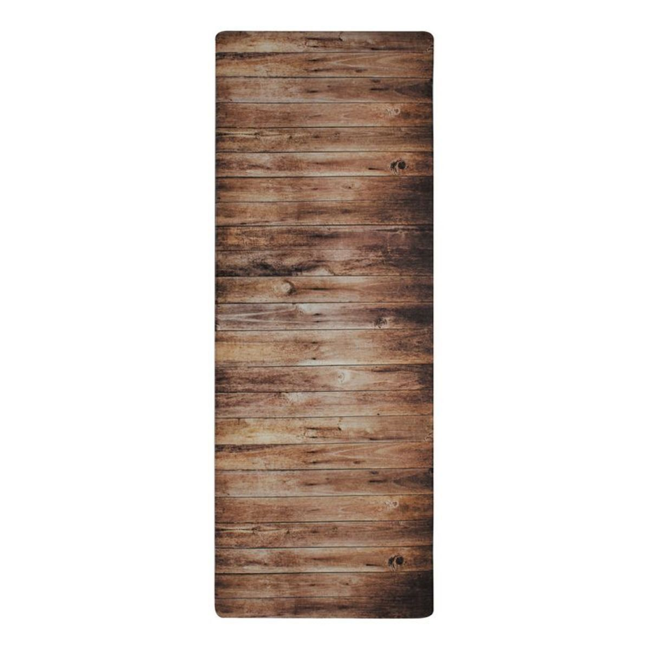 Tapis de cuisine imprimé bois  WOODY VINYLE - vinyle antidérapant