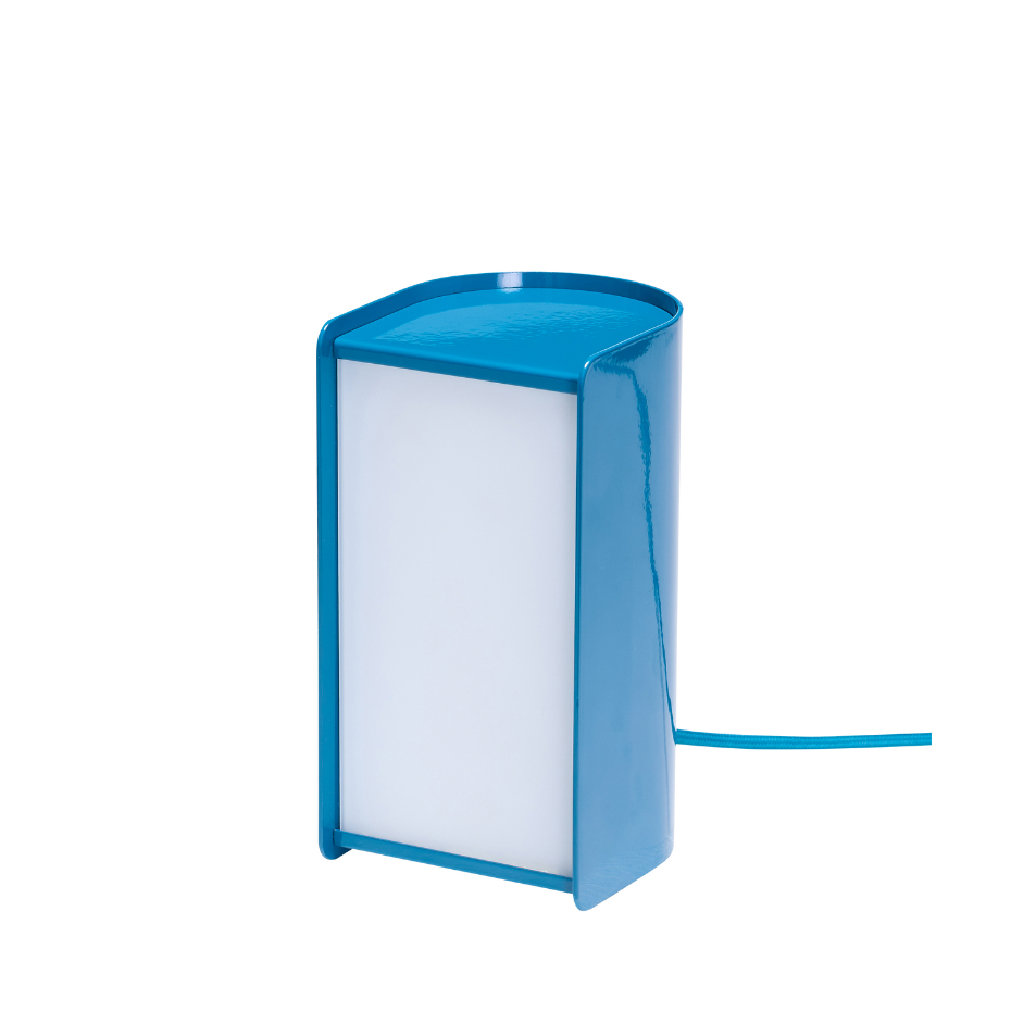 Lampe de table en fer et verre BOOK