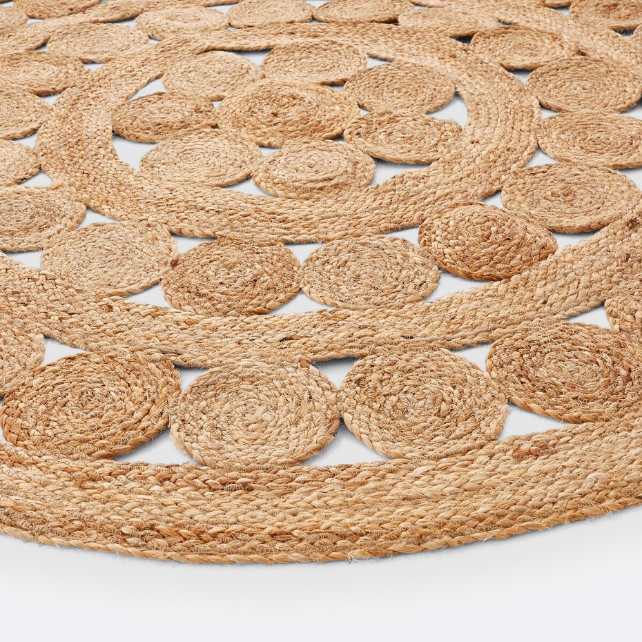 Tapis rond en jute, Aftas