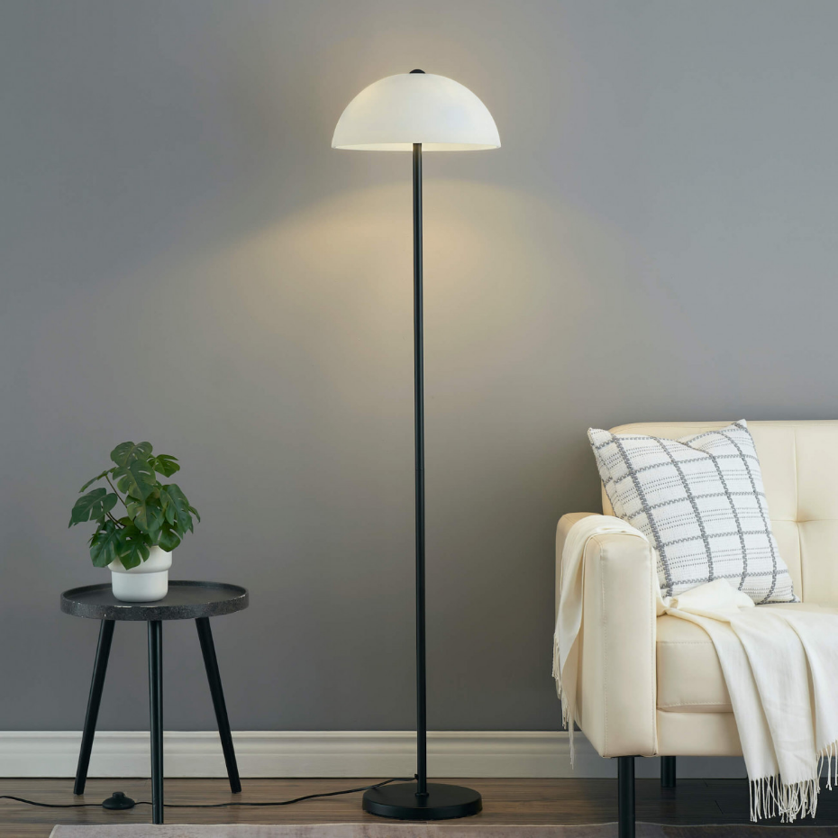 Lampadaire moderne à cloche en verre - MELITO