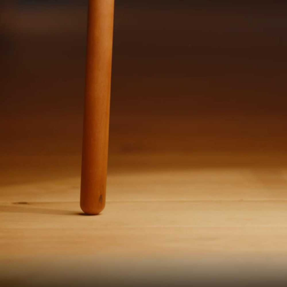 Lampadaire design en bois scandinave, WOODY