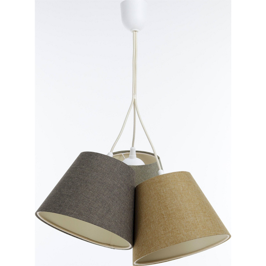 Suspension ronde en tissu pour salon ou chambre Boho Elegant