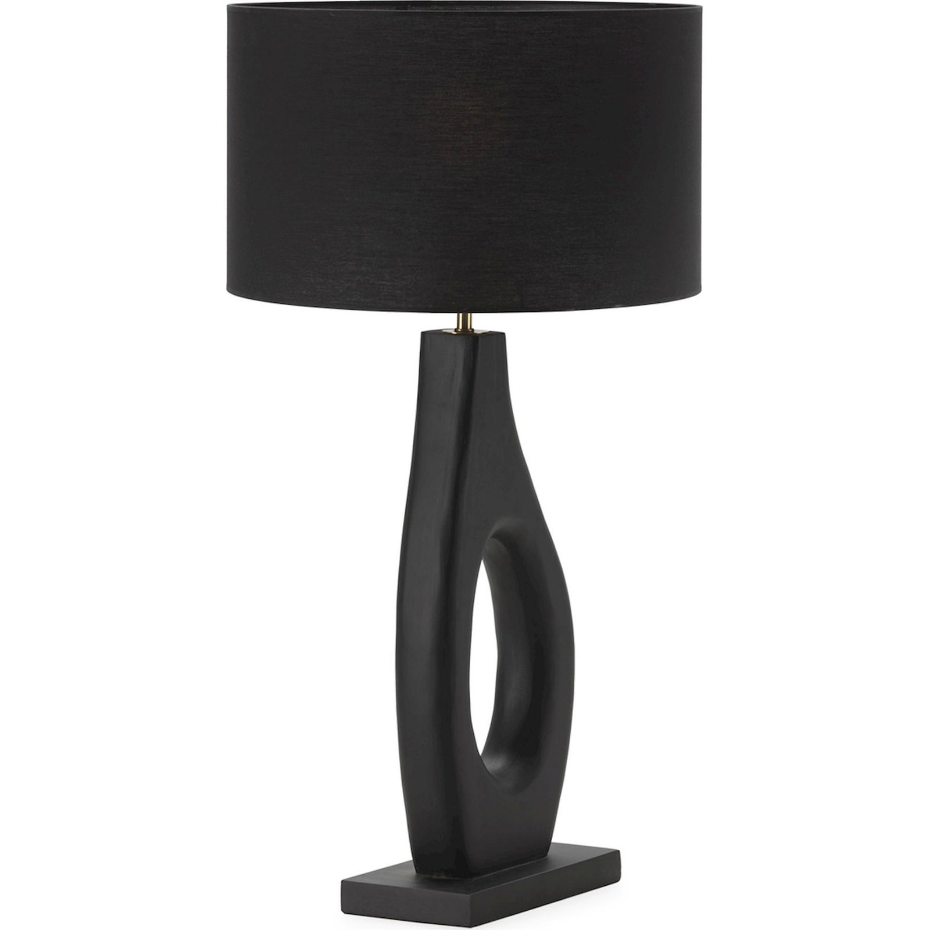 Lampe de table en bois de manguier et métal