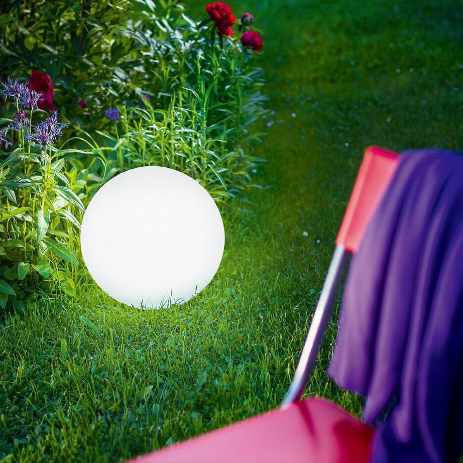 Boule lumineuse solaire multicolore SOLSTY ∅30cm