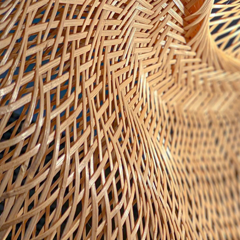 Suspension en bambou tressé, KLINO