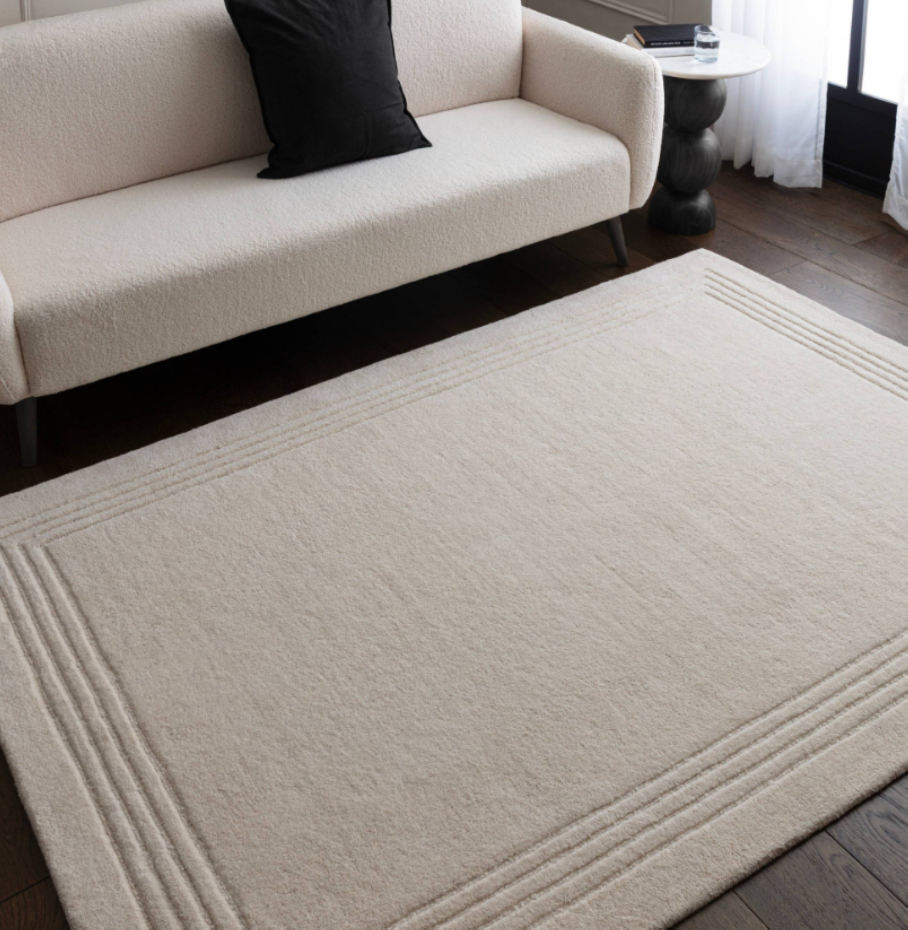 Tapis moderne pure laine salon et chambre LORO