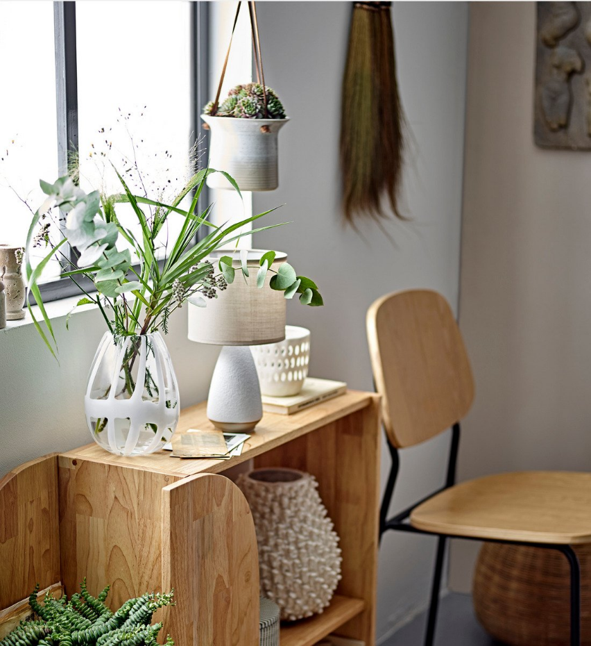 Lampe De Table En Grès - Paprica - Blanc