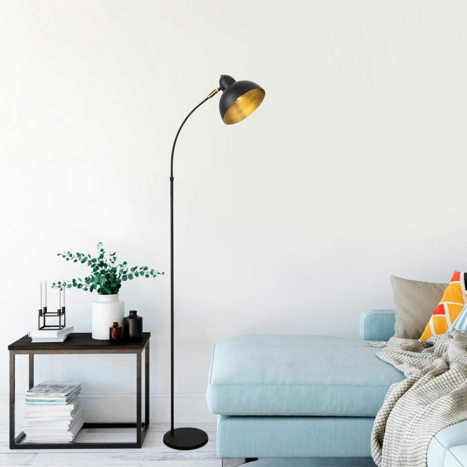 Lampadaire vintage en métal SILE