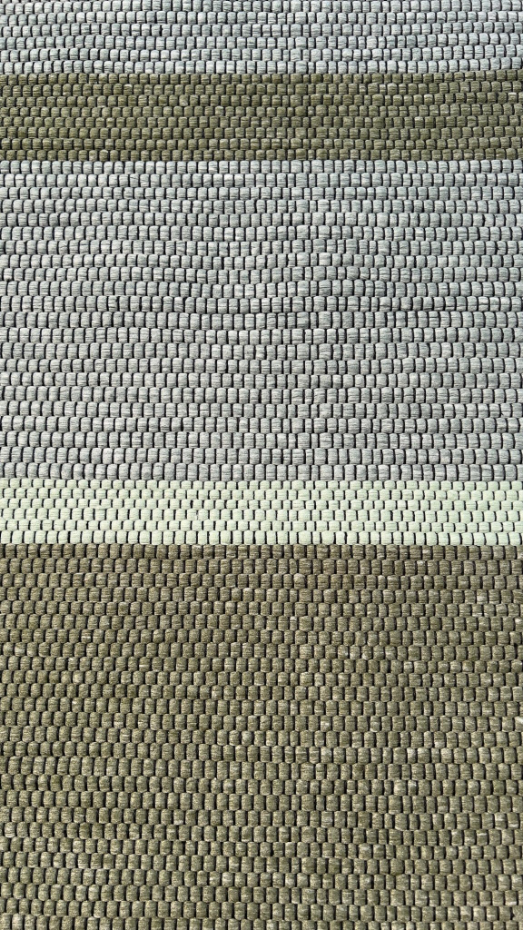 Tapis en fibres recyclées tissé à la main LEONOR