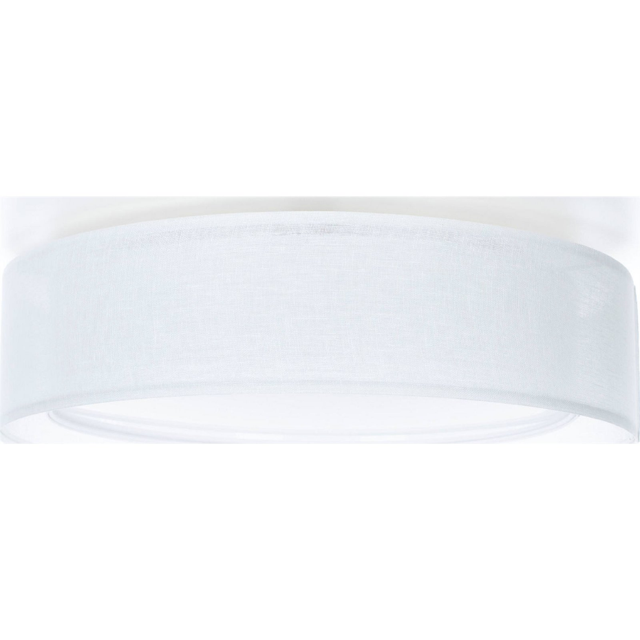 Plafonnier rond en tissu double couche Puro