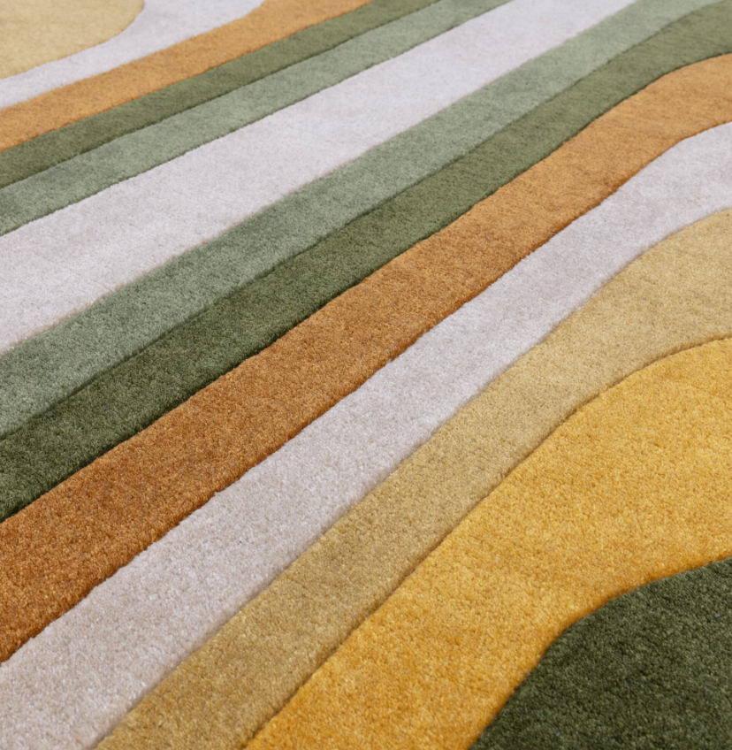 Tapis salon et chambre moderne style rétro TIPPY