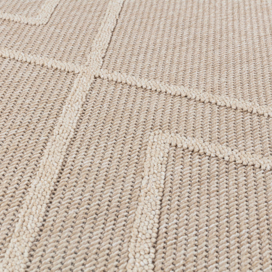 Tapis intérieur extérieur à motif géométrqiue PATARA