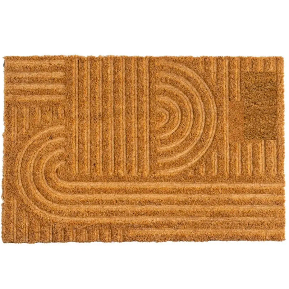 Paillasson coco marron 60x40x1.5cm