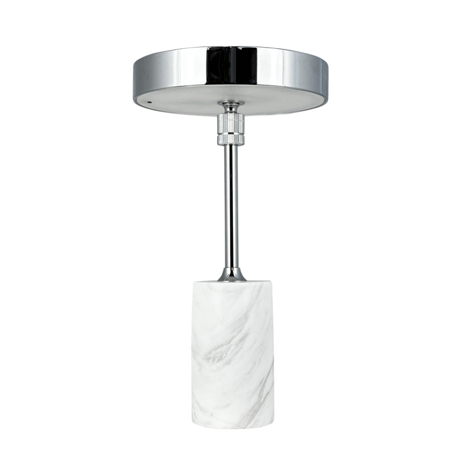 Lampe à poser LED Starlight chrome, marbre gris