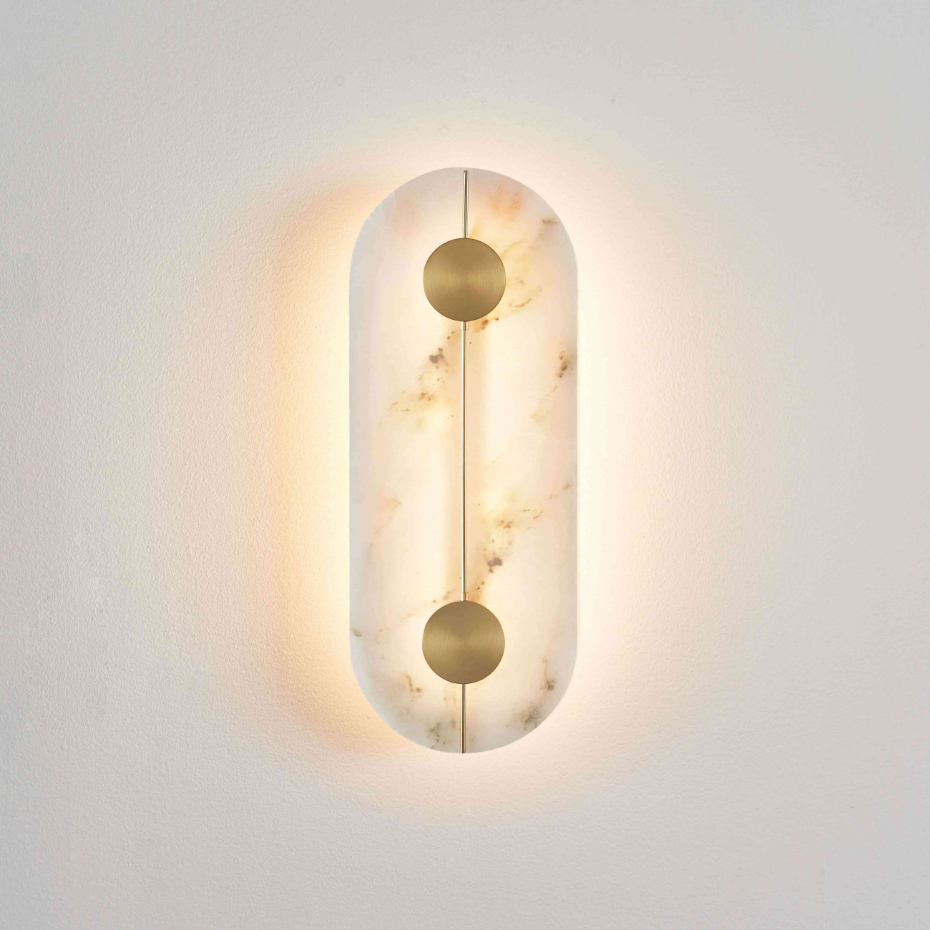 Applique LED marbre naturel - CALIZIA