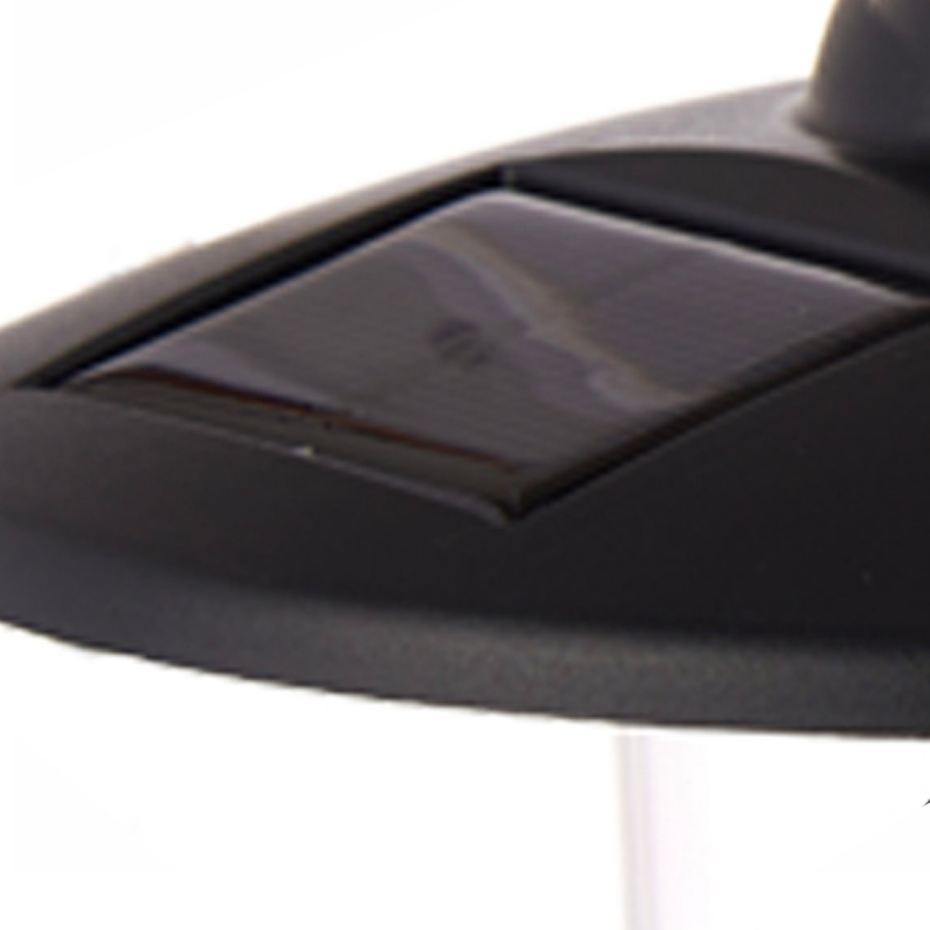Lampe solaire murale en plastique noir