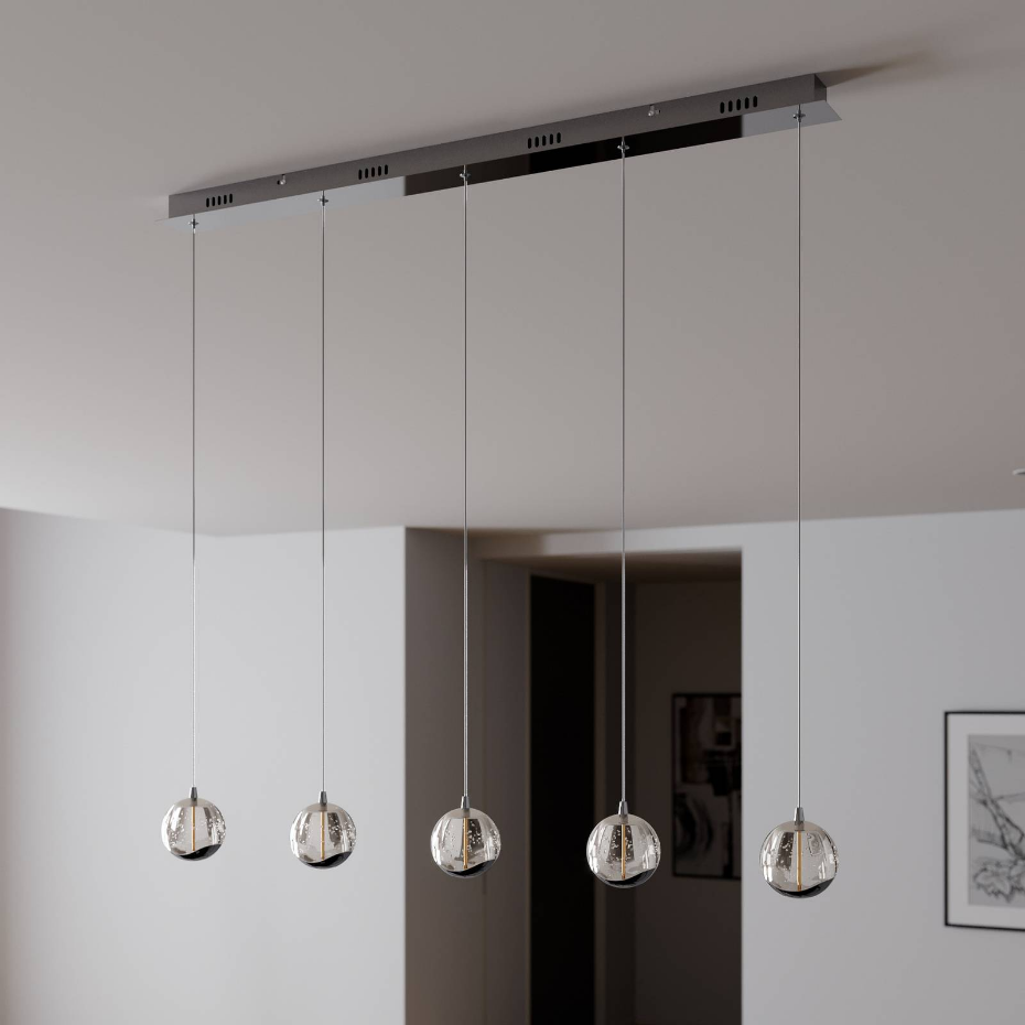 Suspension en verre moderneLED, Hayley