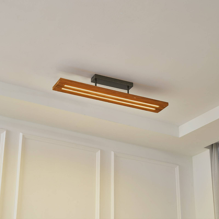 Plafonnier en bois traditionnelLED, Nesaja