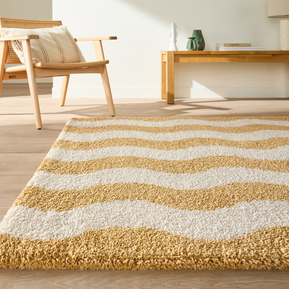 Tapis rectangulaire, motif vagues, NAMI
