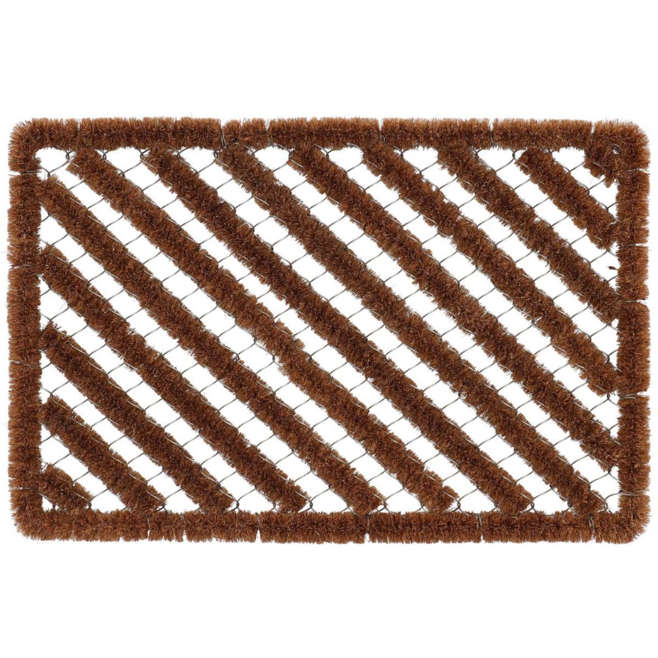 Paillasson spirale en fibres de coco 60 x 40 cm