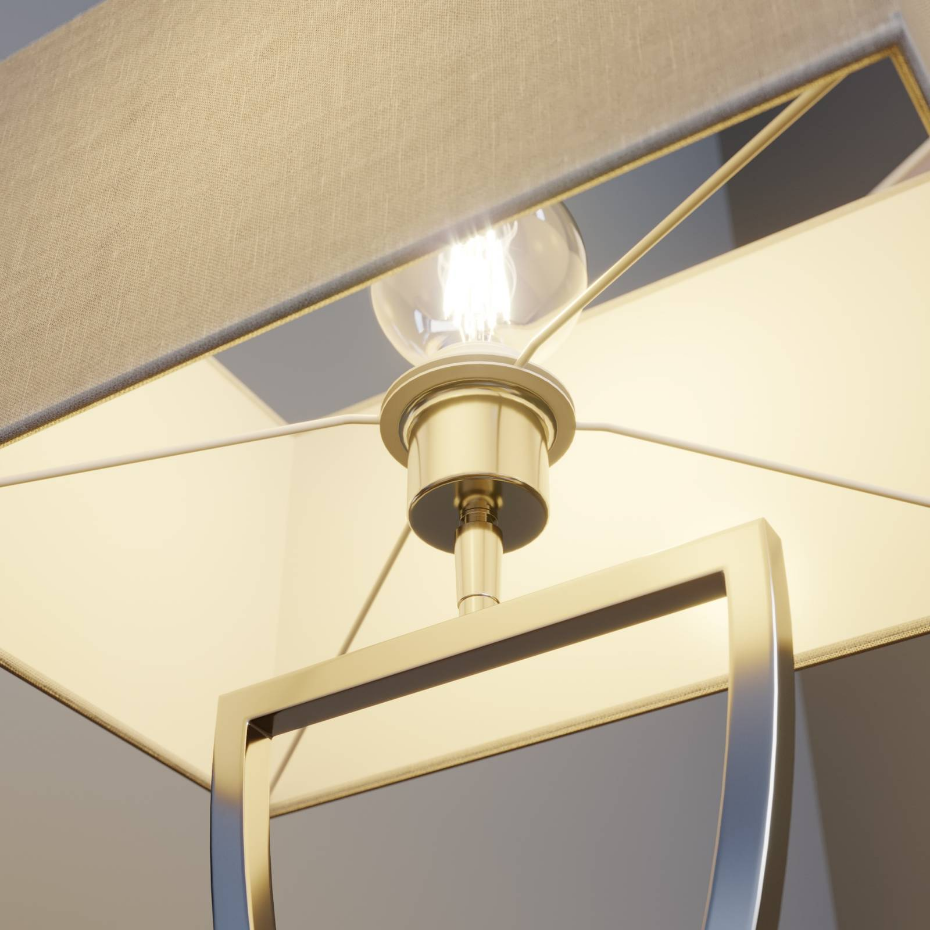Lampe à poser en métal moderne, Evaine