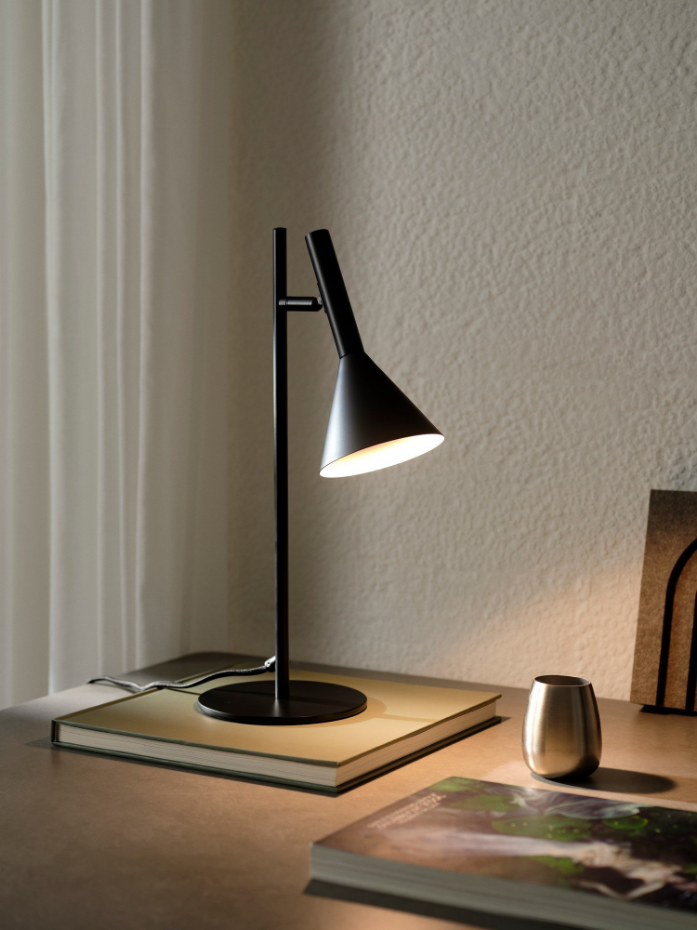 Lampe à poser Kelvis  Métal Noir ,  H. 42 - IP20 - GU10 /  Nordlux Intérieur