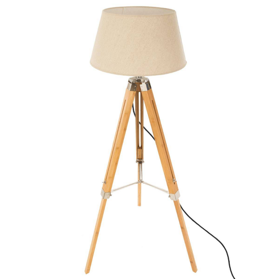 Lampadaire trépied pin ou bambou design RUNO