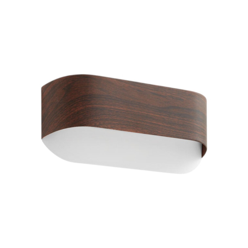 Applique led 14W métal impression noyer Nora