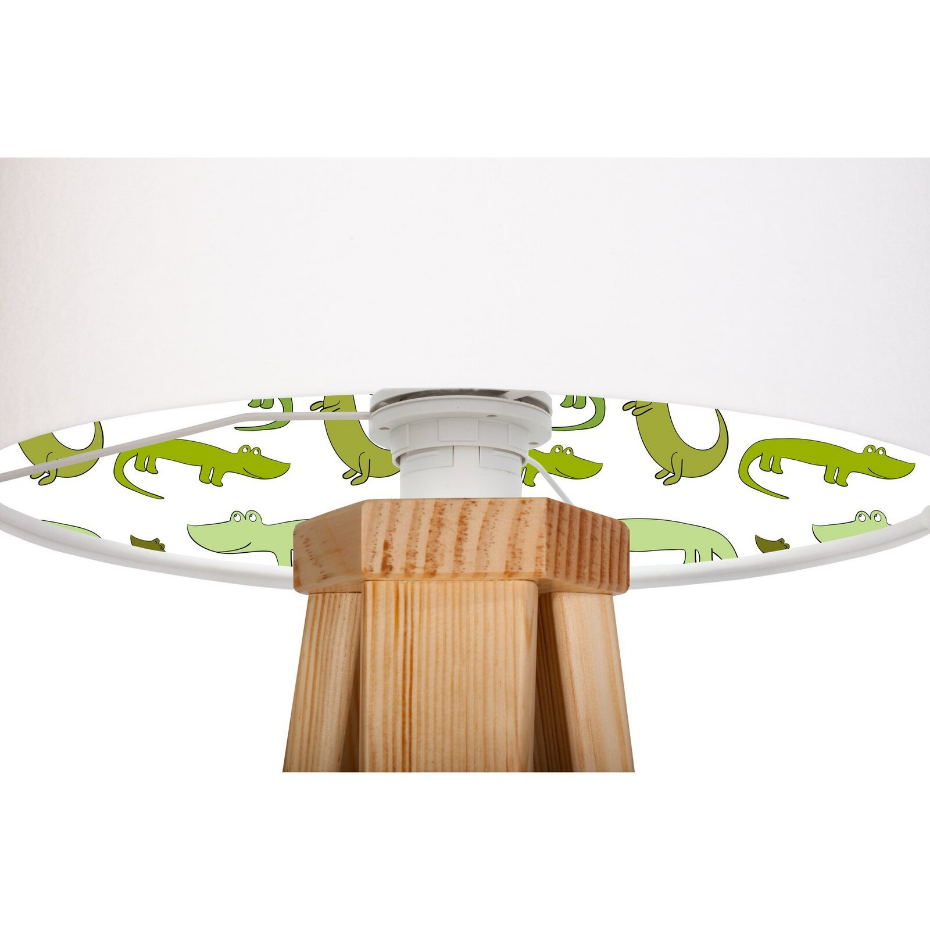 Lampe de chevet en bois avec intérieur décoratif Kids