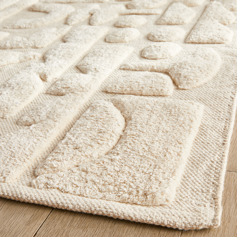 Tapis enfant motif géométrique coton bio, Podotak
