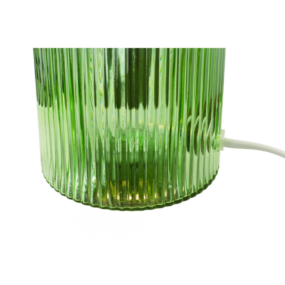 Lampe à poser en verre strié, CHARMY