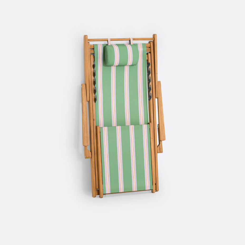 Chaise longue acacia et toile, Veniza