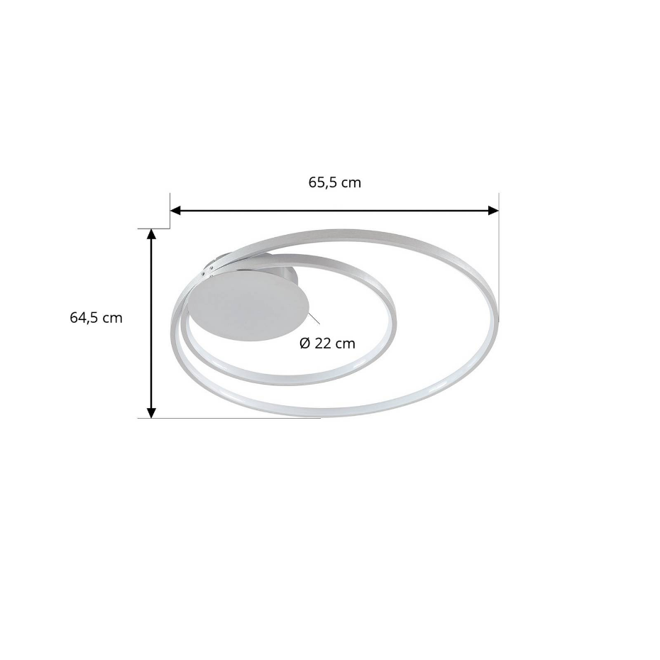 Plafonnier en aluminium moderneLED, Nerwin
