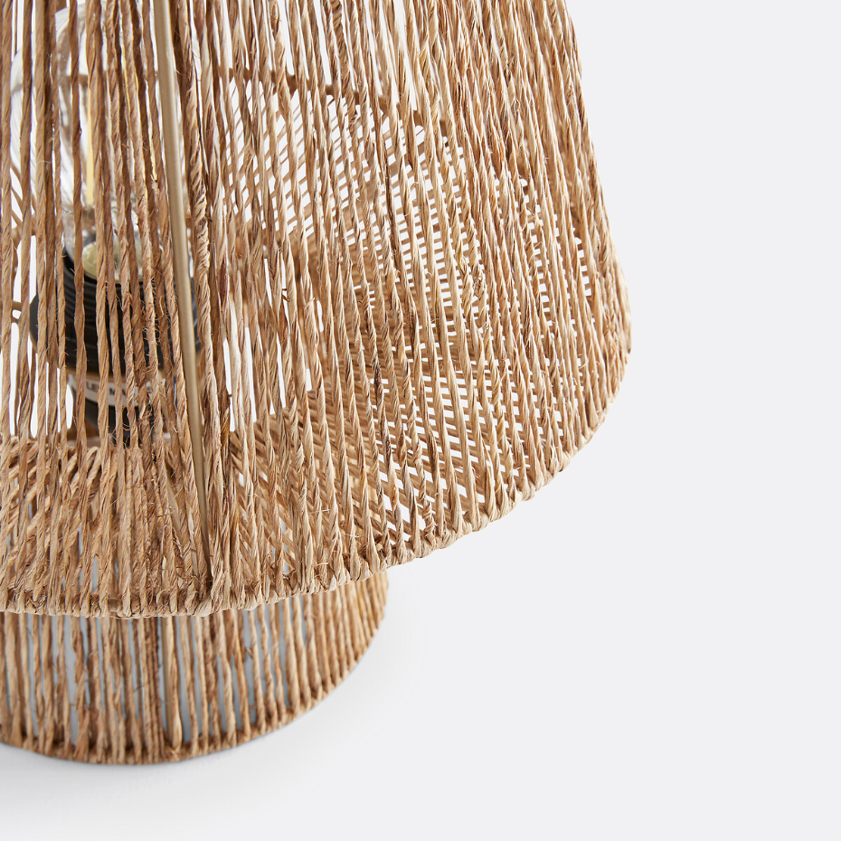 Lampe à poser en jute, Yaku