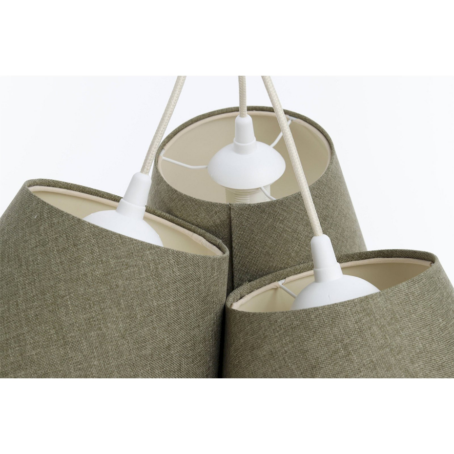Suspension ronde en tissu Boho Elegant