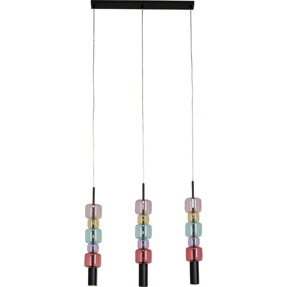 Suspension en verre et acier, CANDY BAR