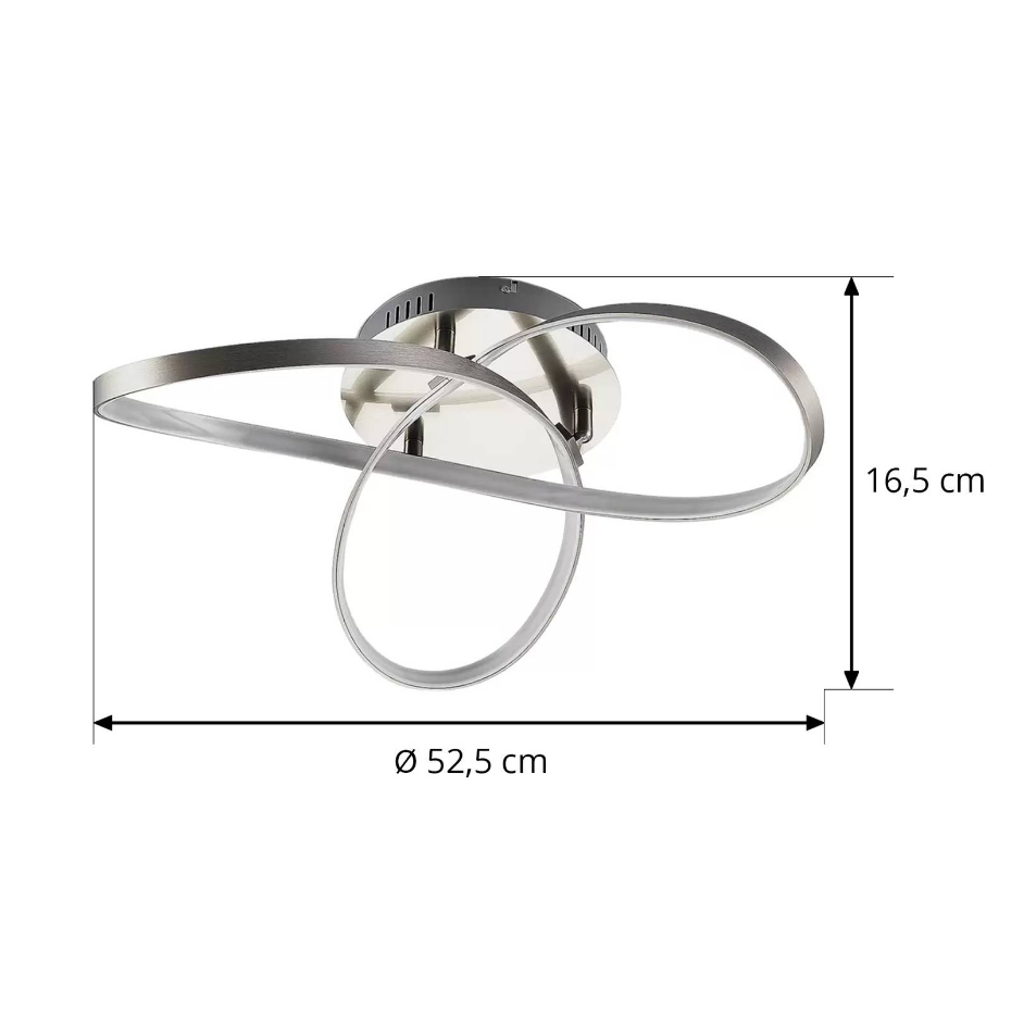 Plafonnier en aluminium moderneLED, Saliha