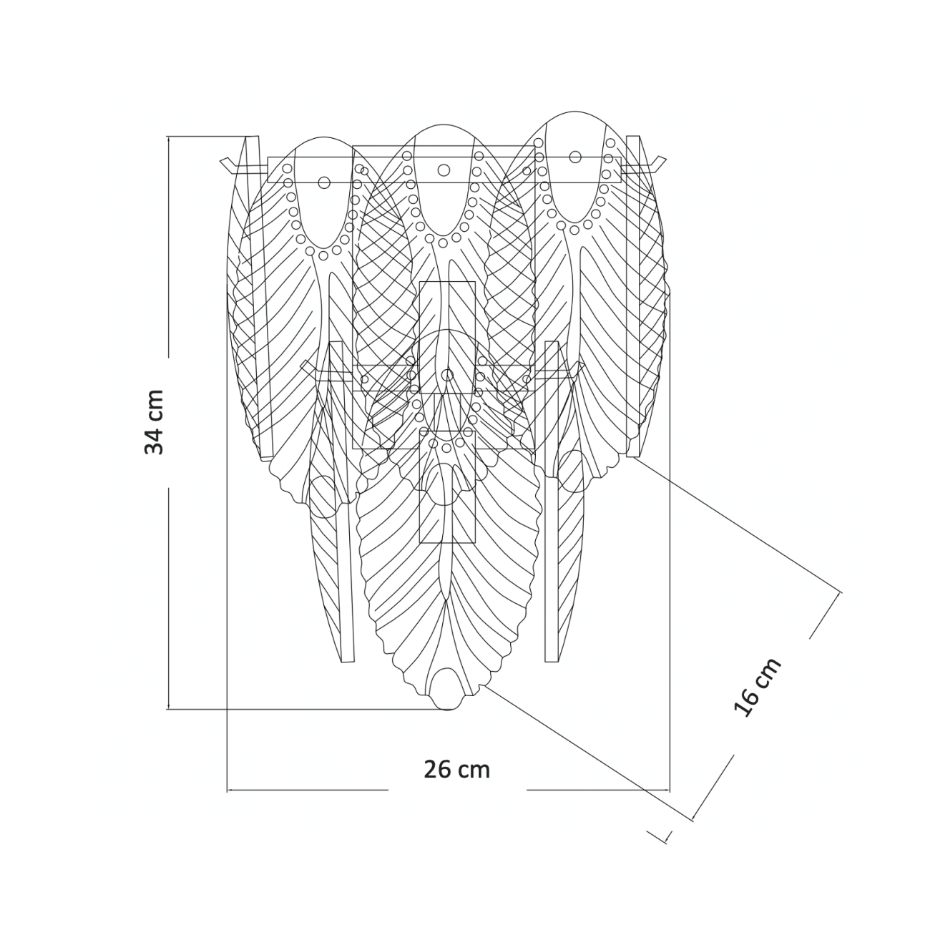 Applique en Cristal Élégante – JULIA